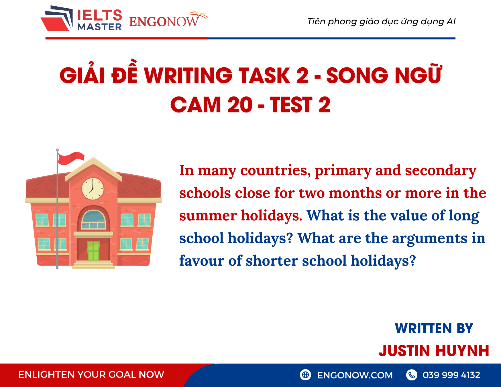 bài mẫu IELTS Writing Task 2 (CAM 20 - TEST 2)